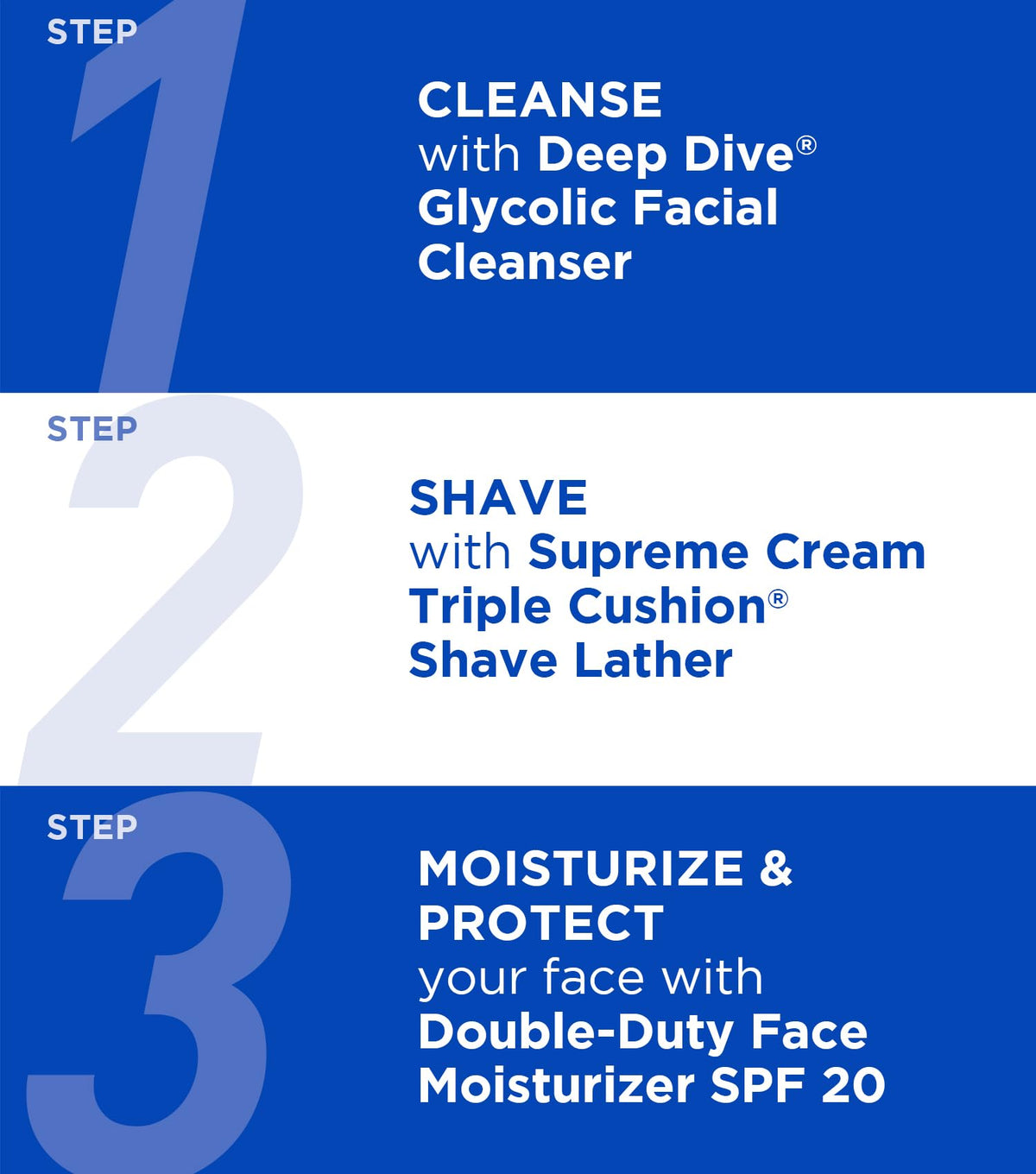 Medium Blue Jack Black Supreme Cream Triple Cushion Shave Lather, 2.6 oz (Pack of 3)