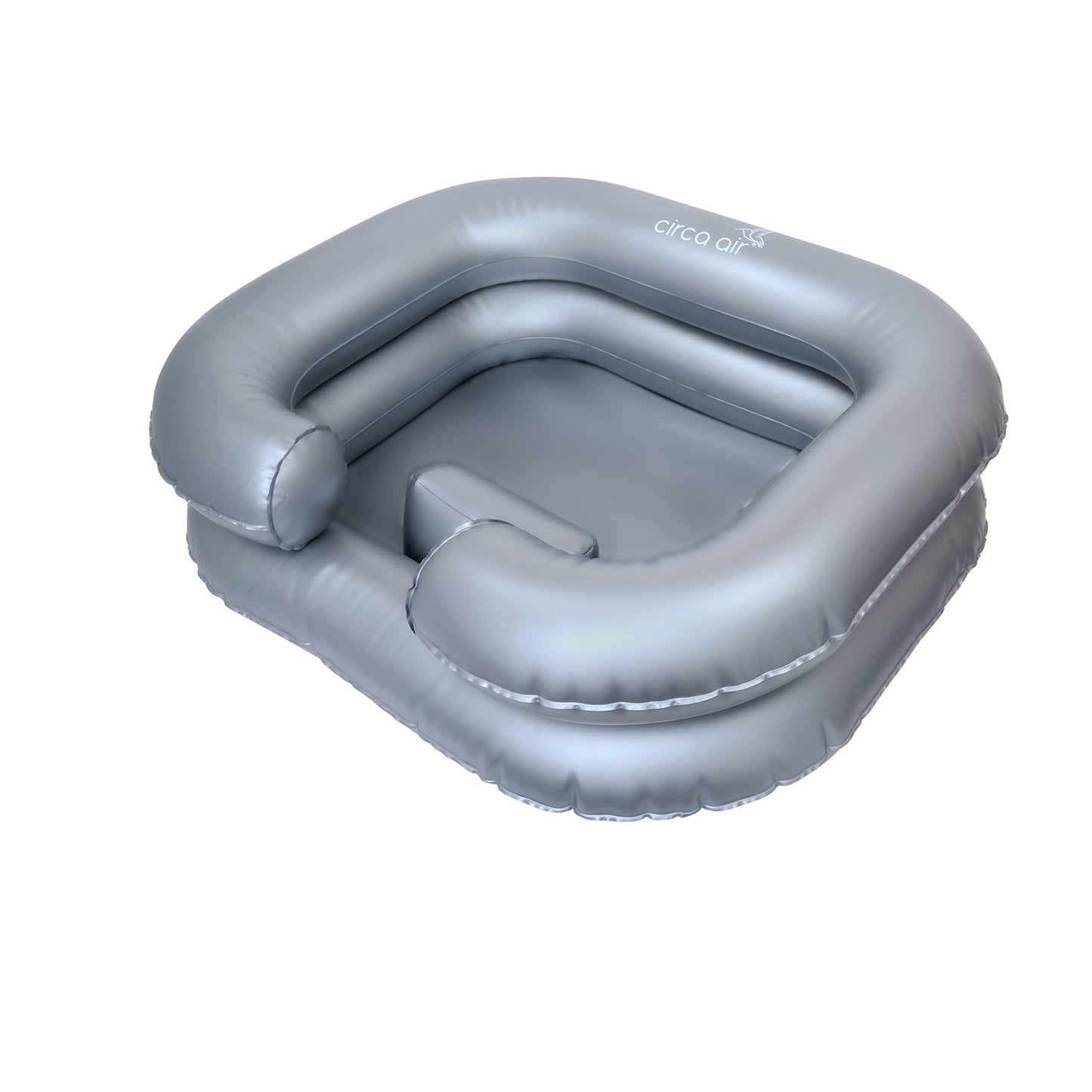 White Smoke CIRCA AIR Inflatable Sink For Locs Detox - Tub For Dreads With Pillow, Hair Washing Basin, Shampoo Basin, Portable Hair Washing Station for locs