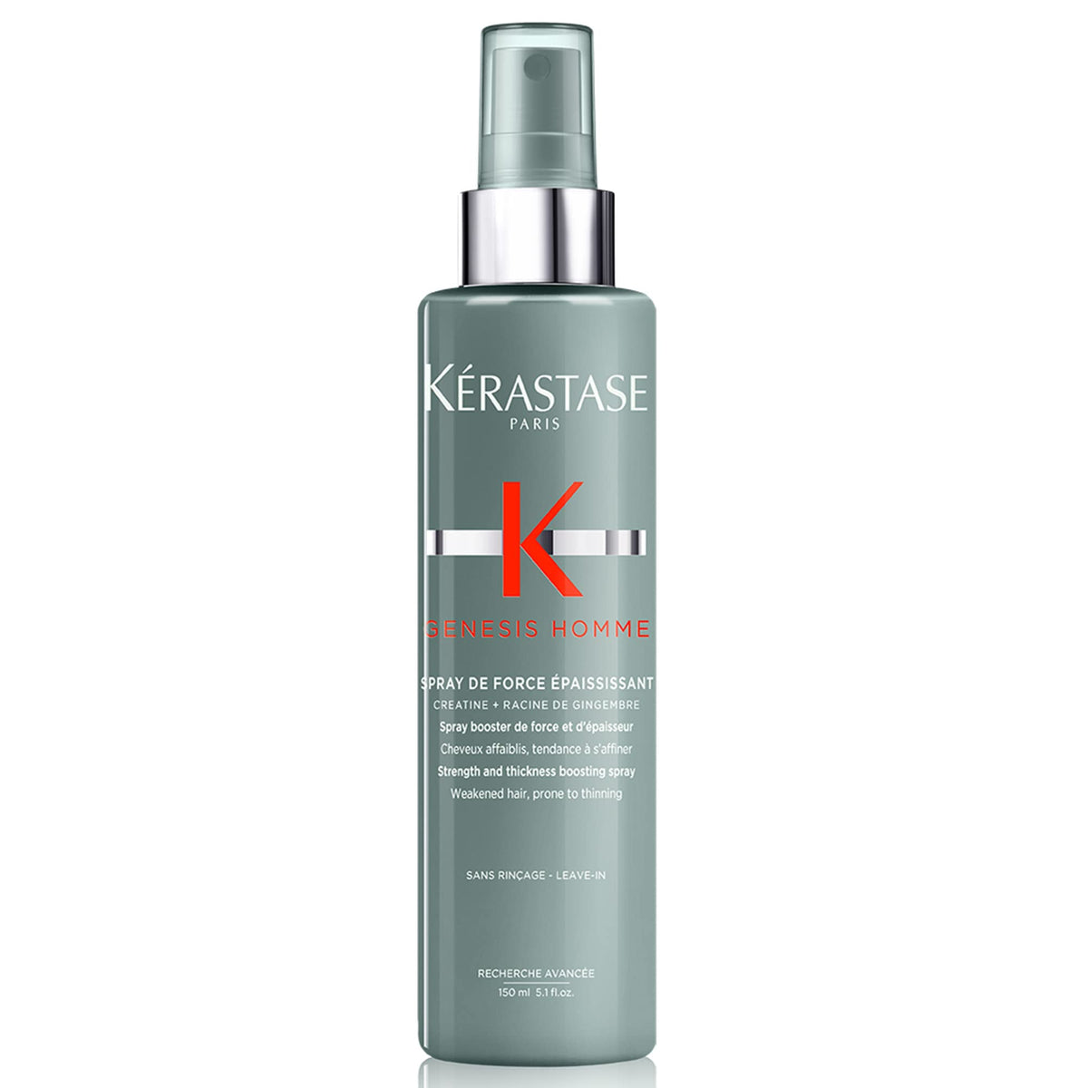 White Smoke Kerastase Genesis Homme Spray De Force – For Men, 5.1 Fl Oz