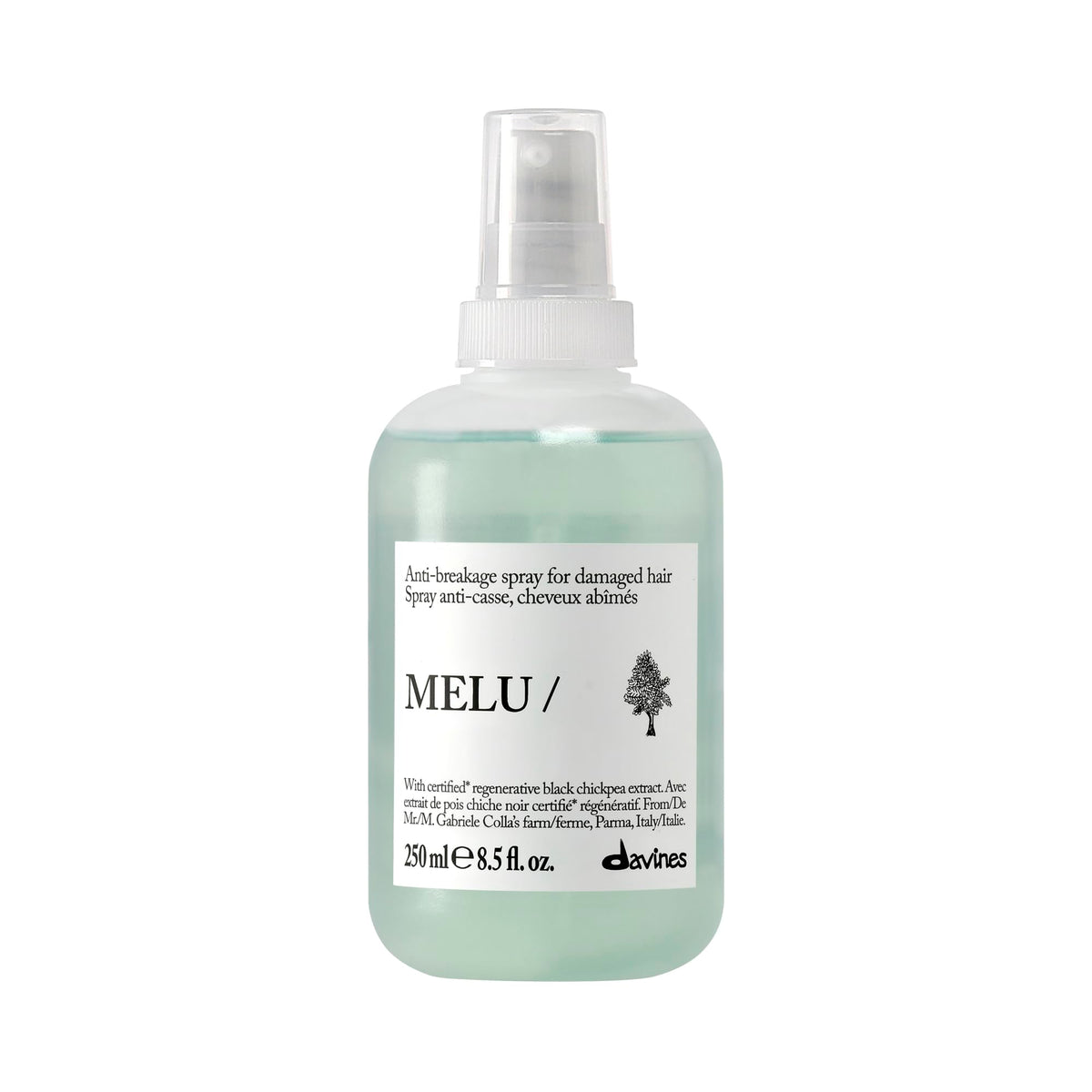 White Smoke Davines MELU/Spray Thermal Heat Protectant Shield For Long Or Damaged Hair