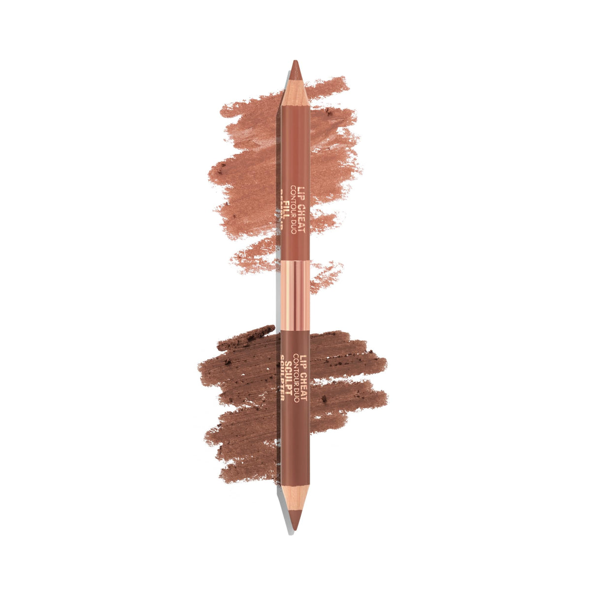 White Smoke Charlotte Tilbury Lip Cheat Contour Duo - Dual-Sided Lip Liner Pencil