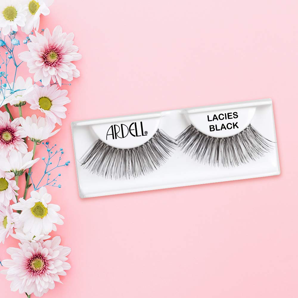 Misty Rose Ardell Natural Lashes False Eyelashes Lacies Black (4 Pack)