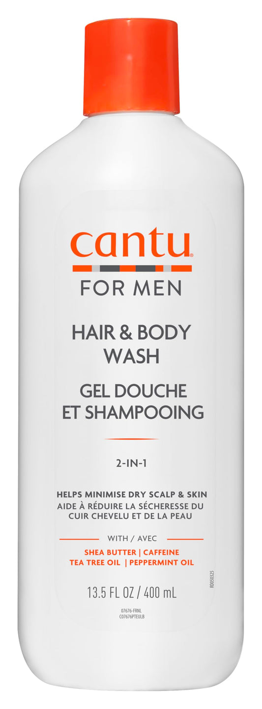 Lavender Cantu Men's 3-in-1 Shampoo, Conditioner, And Bodywash, 13.5 Oz (Packaging May Vary)