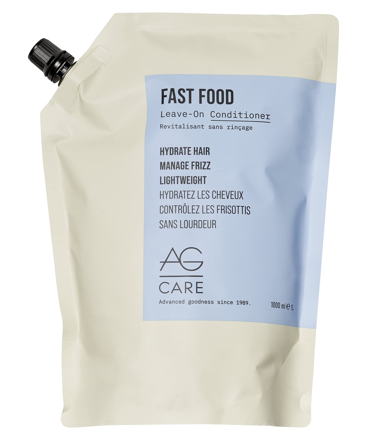 Light Gray AG Care Fast Food Leave On Conditioner, 33.8 Fl Oz