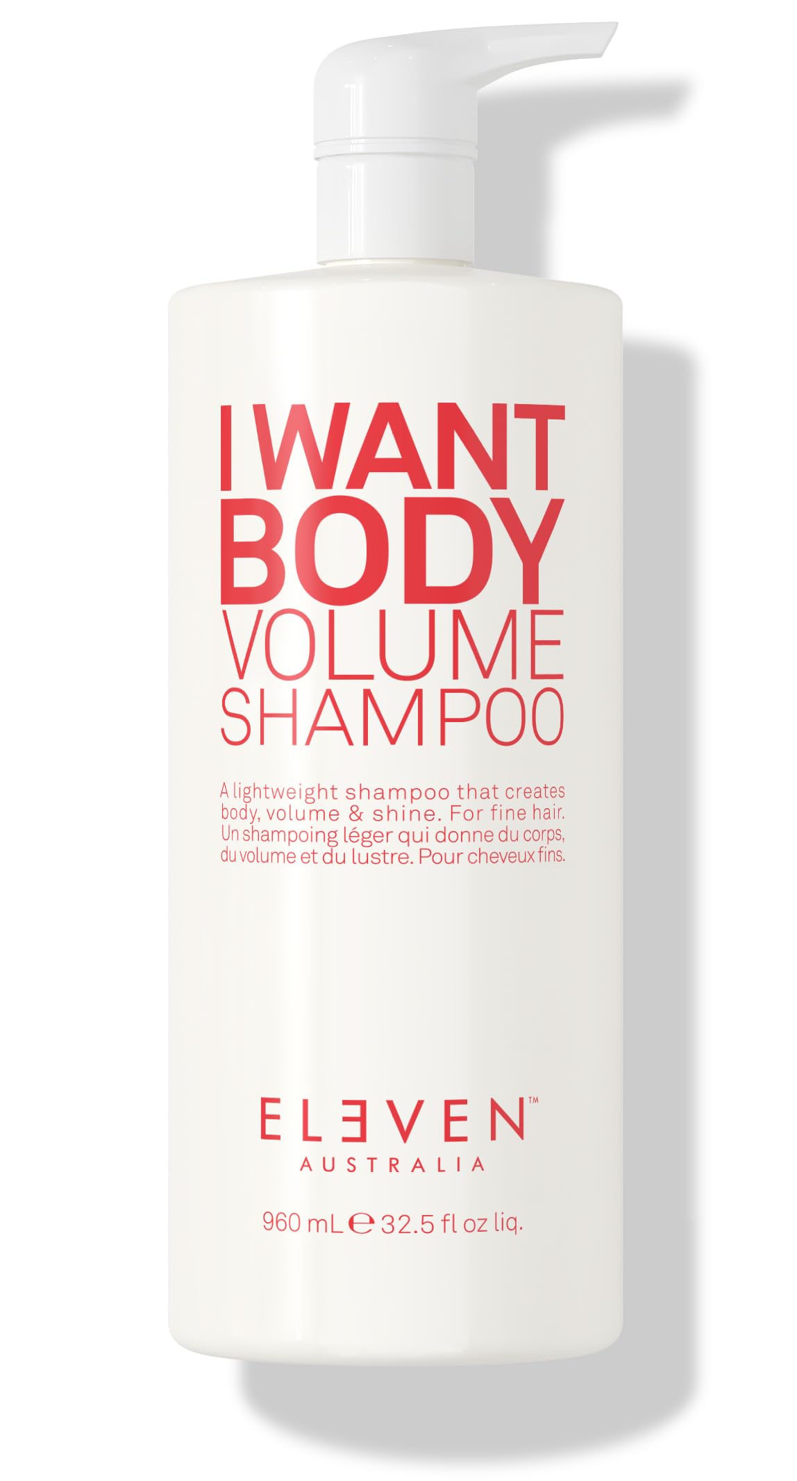 White Smoke ELEVEN AUSTRALIA I Want Body Volume Shampoo, Adds Fullness - 32.5 Fl Oz