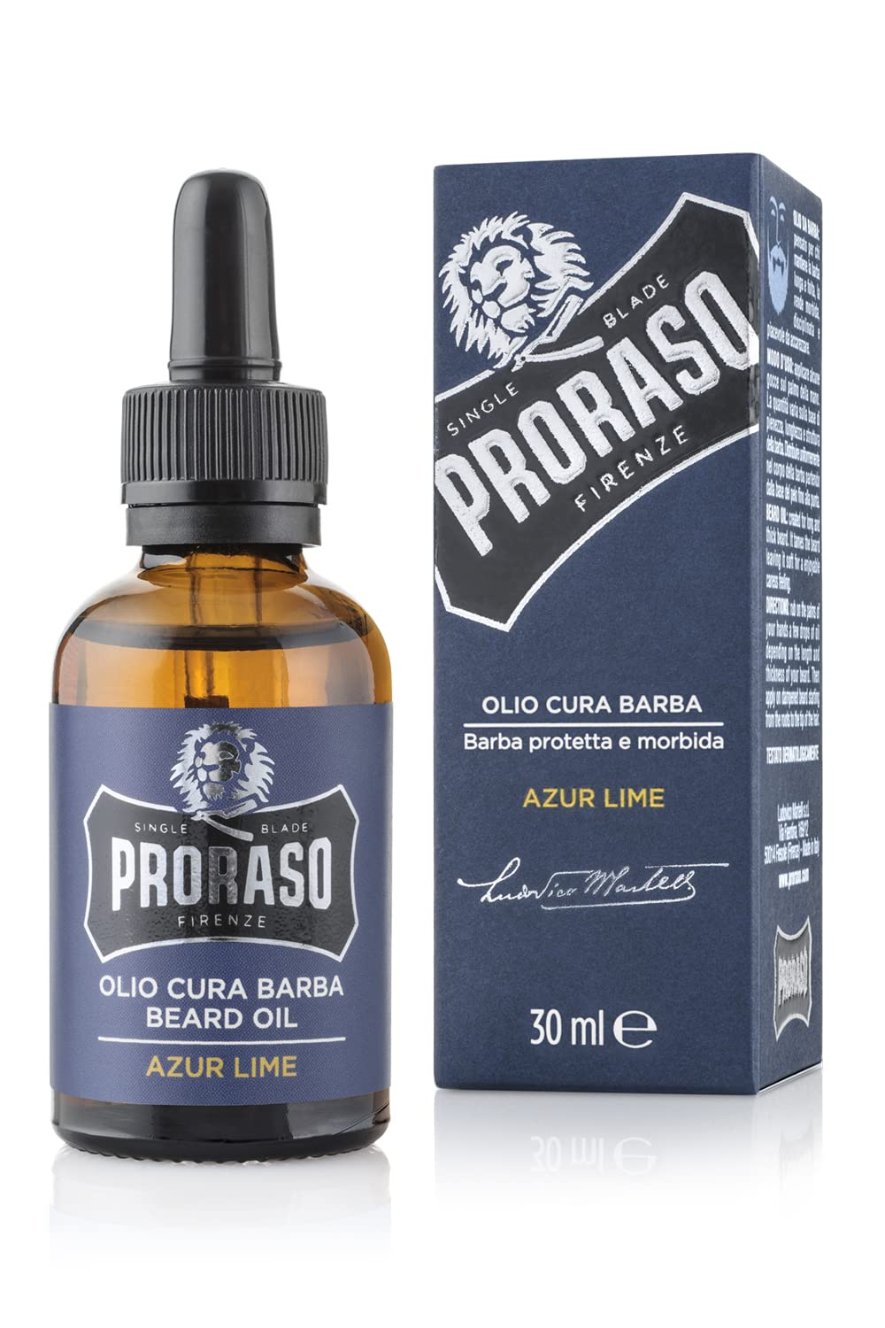 White Smoke Proraso Azur Lime Beard Oil