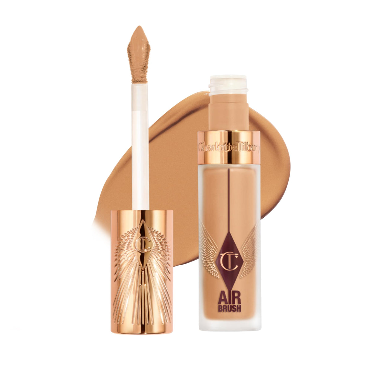 White Smoke Charlotte Tilbury AIRbrush Flawless Blur Concealer - Longwear Concealer for Dark Circles, Blemishes, Redness & More - Hydrating, Crease-Proof & Full Coverage with a Natural Matte Finish