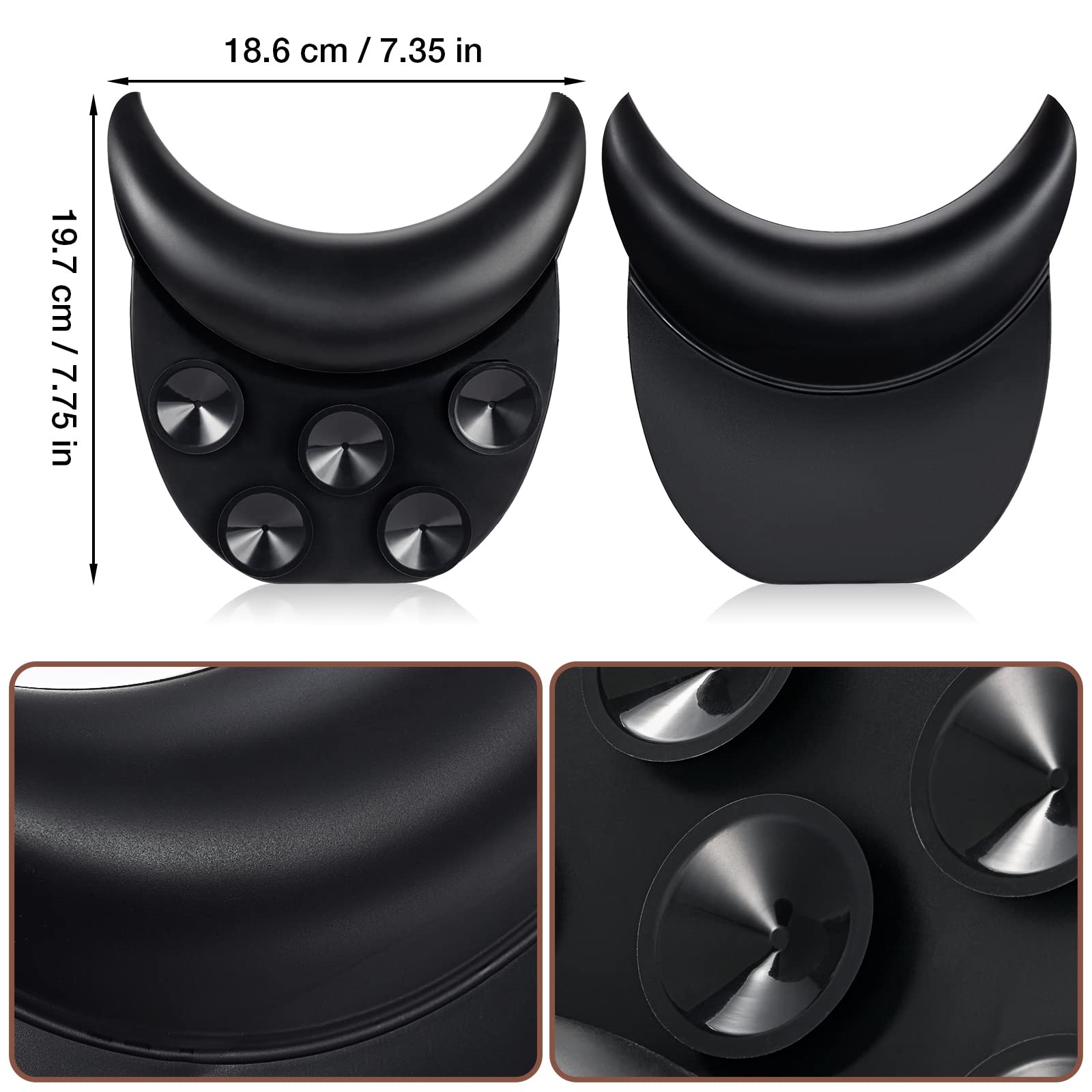 White Smoke Noverlife Salon Neck Rest Cushion with Suction Cup, Non-Slip Soft Silicon Shampoo Bowl Neck Rest, Portable Hair Salon Shampoo Sink Gel Neck Pad, Hair Washing Sink Neck Support for Home Salon Basin