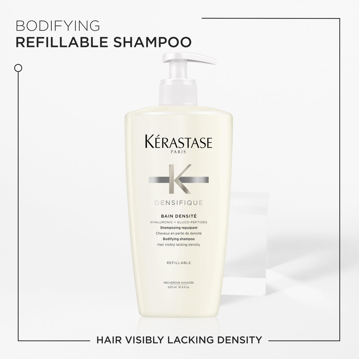White Smoke Kerastase Densifique Densité Shampoo Refill – Thinning Hair, 16.9 Fl Oz