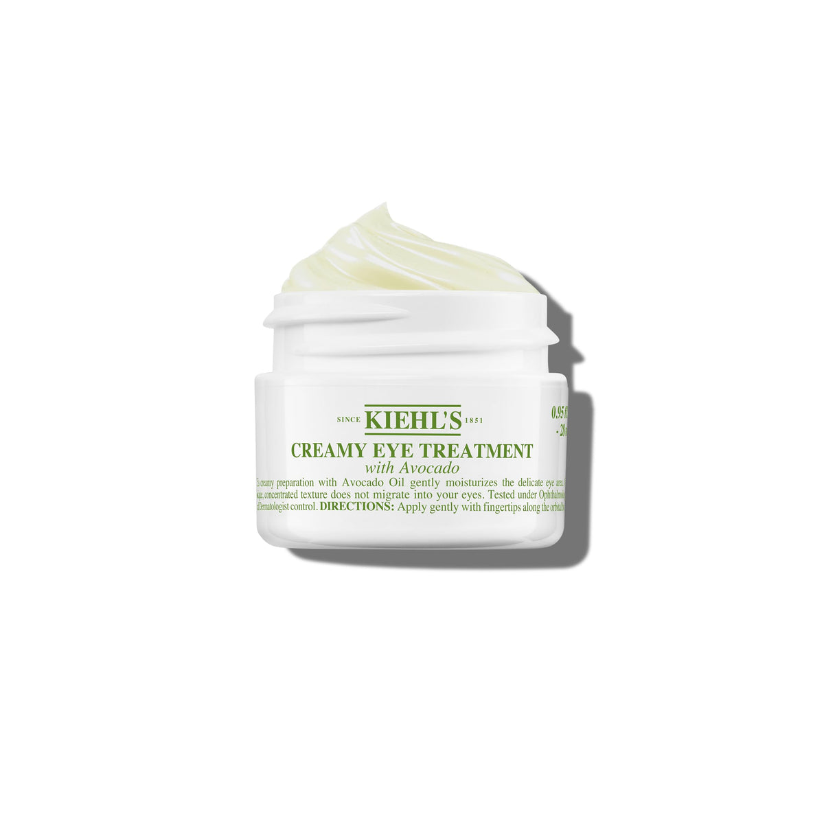 White Smoke Kiehl's - Avocado Eye Treatment, for Dry Lines & Puffiness - 0.5 fl oz