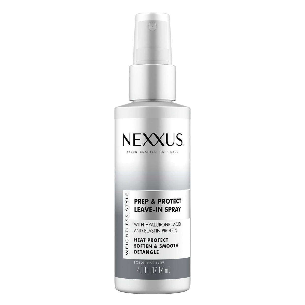 White Smoke Nexxus Prep & Protect Leave-In Spray Weightless Style Detangler Leave-in Conditioner Spray Moisturizer, Detangler & Heat Protectant 4.1 oz