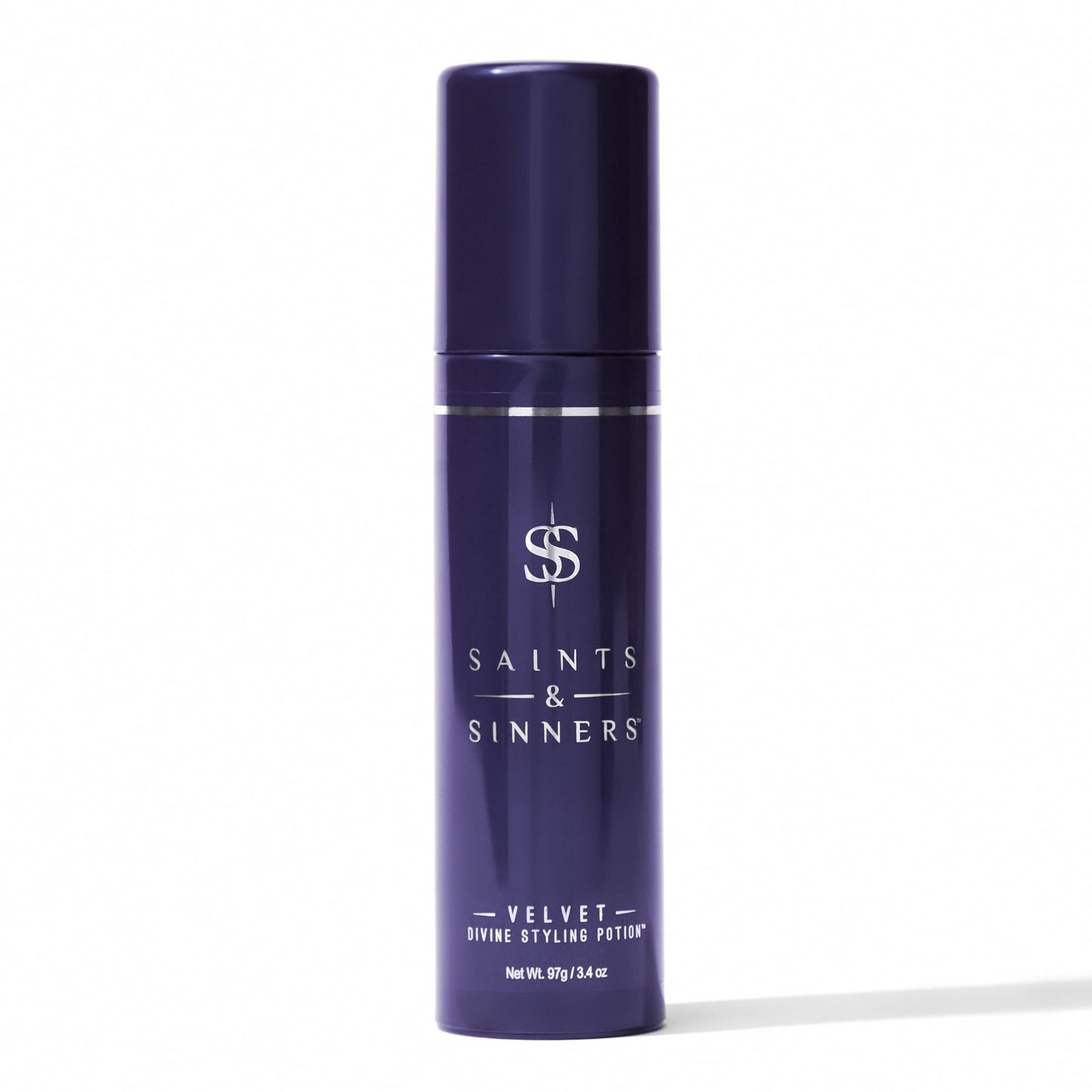White Smoke Saints & Sinners Award Winning Velvet Divine Hair Styling Potion, Thermal Protectant, Shine & Defrizzes Hair, Moisturizing Anti-Frizz Hair Cream, Helps Dry Hair, 3.4 oz