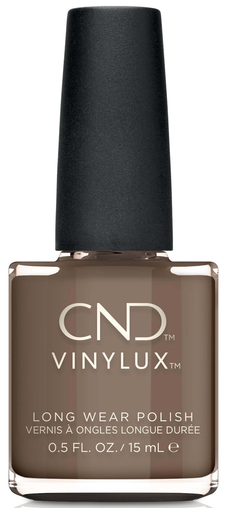 White Smoke CND Vinylux Longwear Gray Nail Polish, Gel-like Shine & Chip Resistant Color, 0.5 Fl Oz