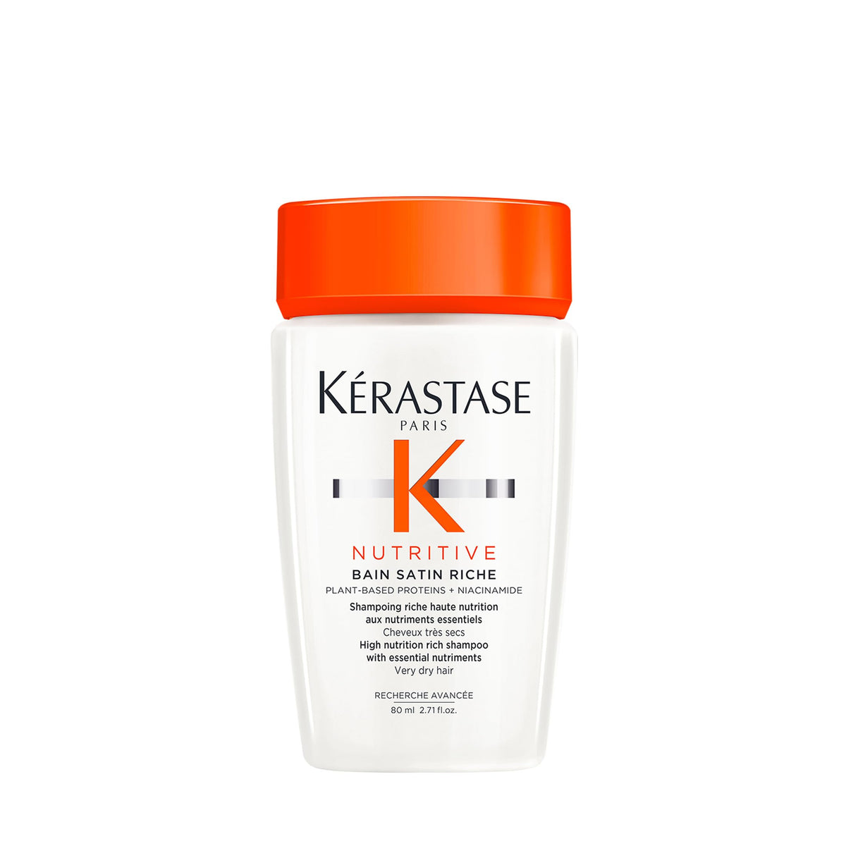 White Smoke KERASTASE Nutritive Bain Satin Riche Shampoo – For Dry Hair