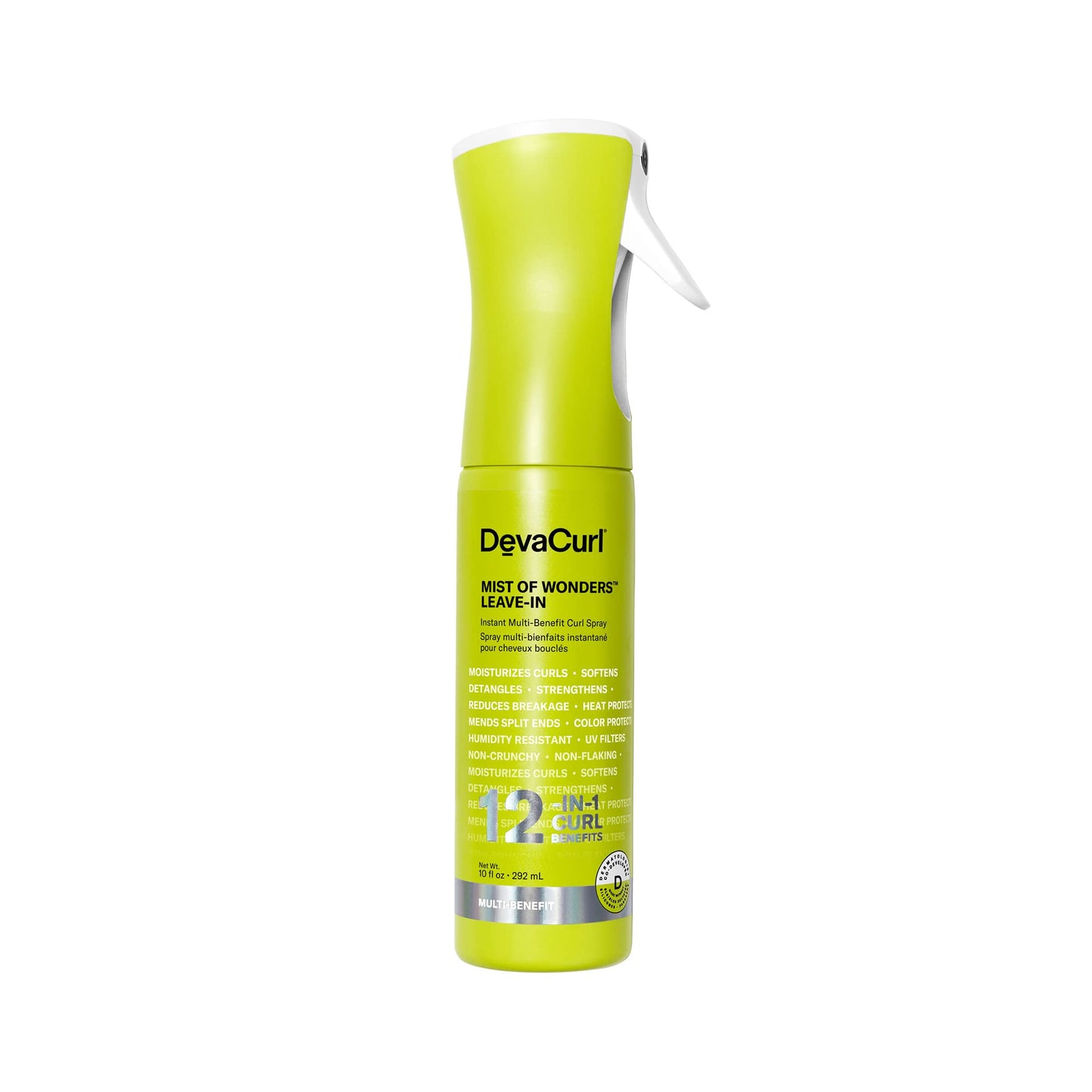 White Smoke DevaCurl Mist of Wonders Leave In Multi-Benefit Curl Spray, 10 oz