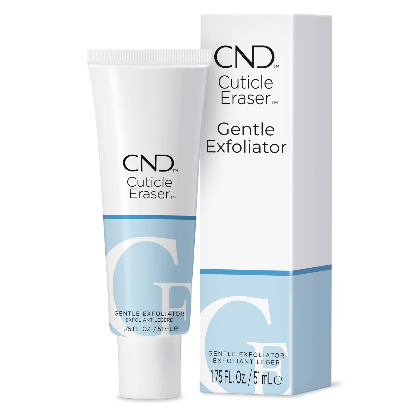 White Smoke CND Cuticle Eraser Gentle Exfoliator, 0.5 fl oz