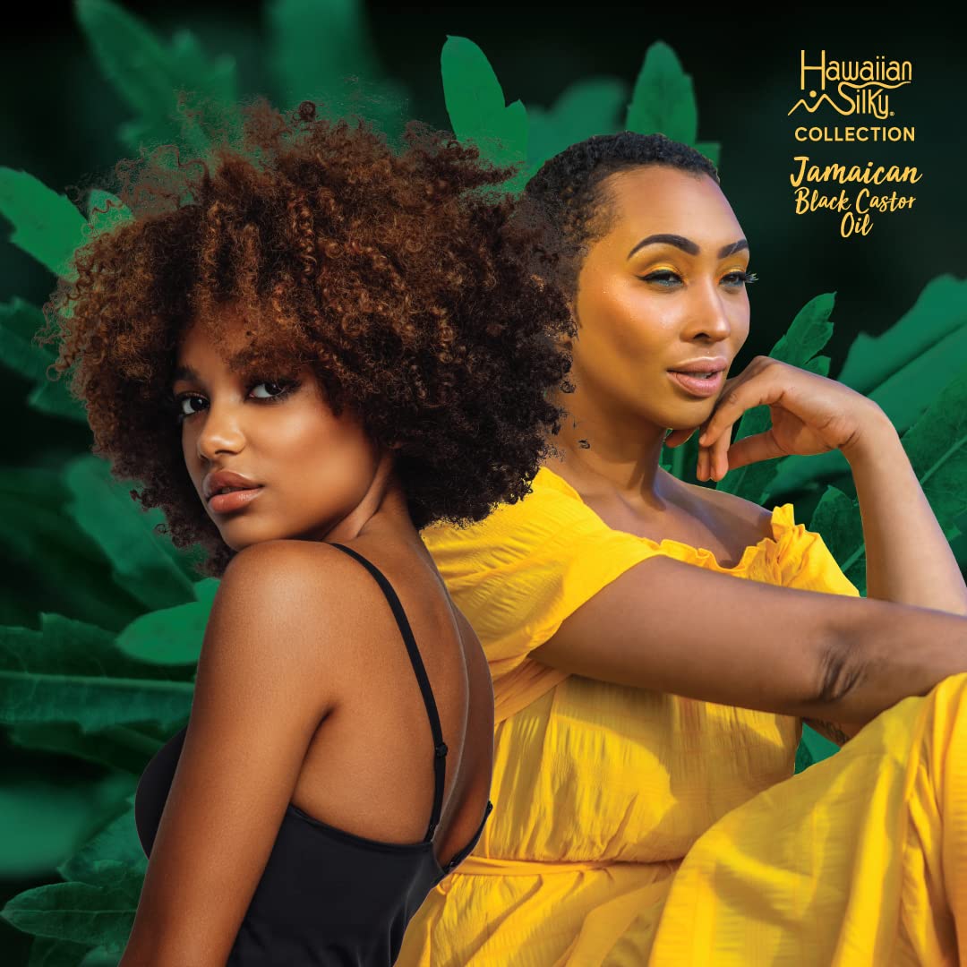 Black Hawaiian Silky Jamaican Black Castor Oil Collection Non Flaking Curling Gel