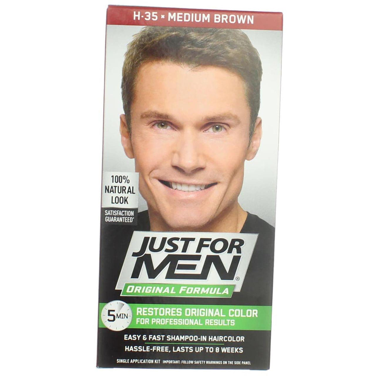 White Smoke JUST FOR MEN Hair Color Medium Brown 35, 1 ea (Pack of 10)