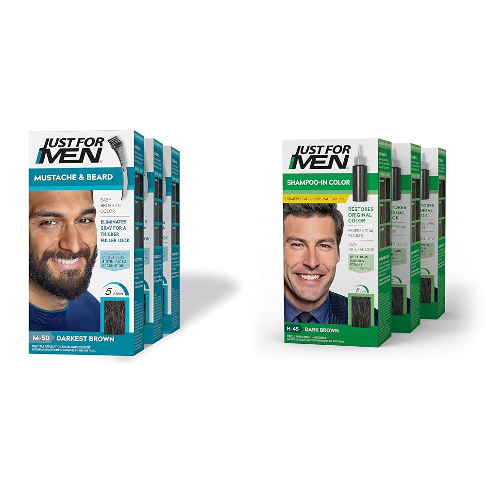 White Smoke Just for Men Mustache & Beard M50, M55, M60