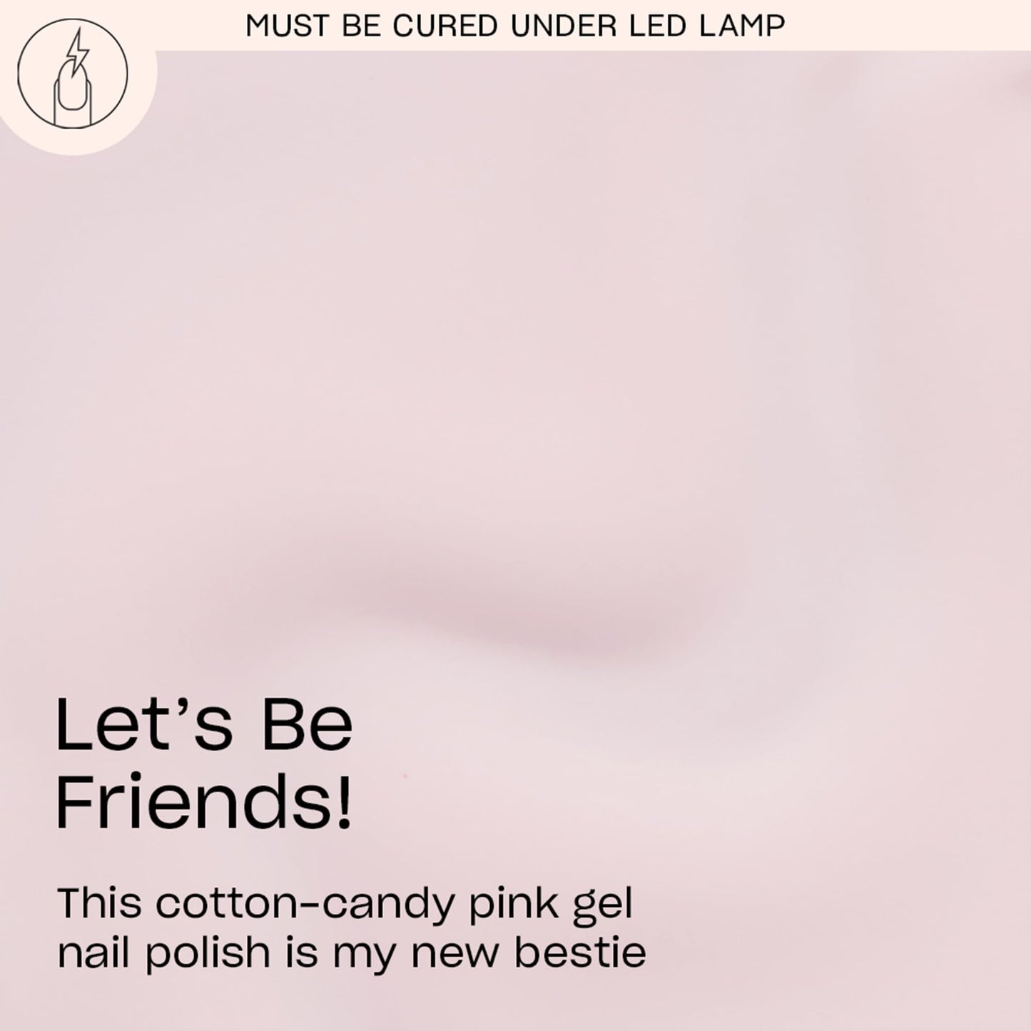 Light Gray OPI GelColor Let's Be Friends! | Opaque Soft Cool Pink Crème LED Cure Gel Nail Polish | Salon-Quality Shine, Long-Lasting Wear | Vegan & HEMA Free | 0.5 Fl Oz