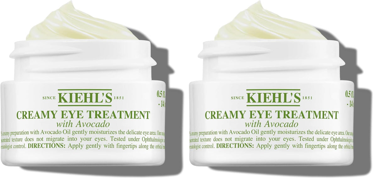 White Smoke Kiehl's - Avocado Eye Treatment, for Dry Lines & Puffiness - 0.5 fl oz