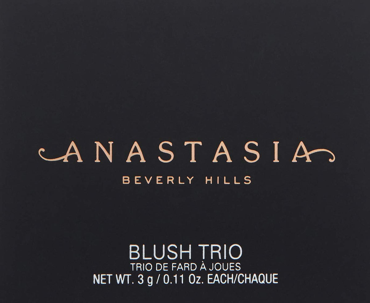 Dark Slate Gray Anastasia Beverly Hills Blush Trio - Essential High-Pigment Blush Compact, Seamlessly Blendable Powder Formula for Sculpting and Brightening Cheeks
