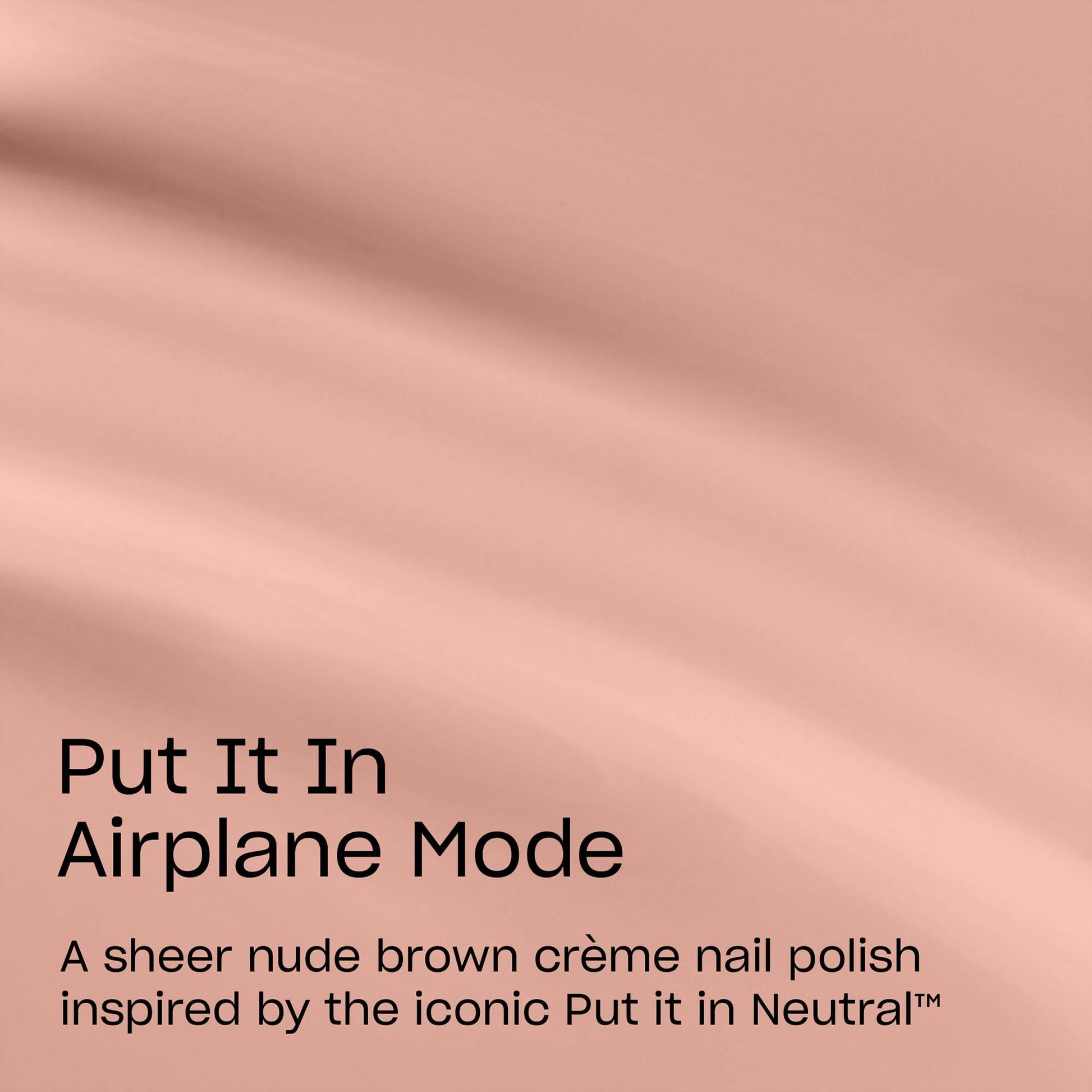 Tan OPI Nail Lacquer Put it in Airplane Mode | Sheer Neutral Taupe Brown Crème Chip Resistant Nail Polish | The New OPIcons Collection | Spring 2026
