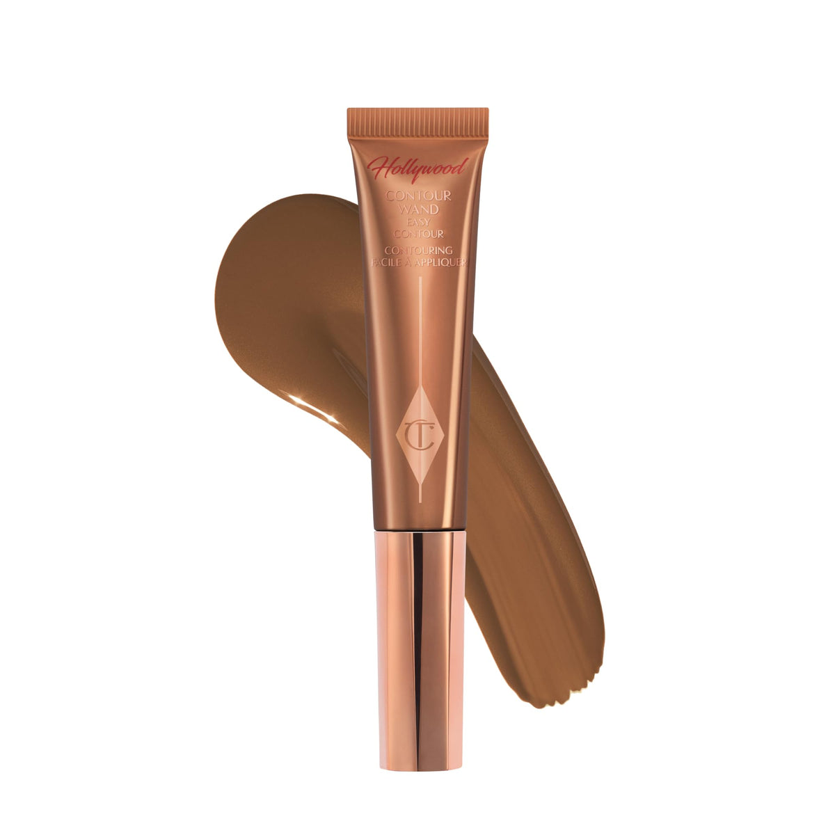 White Smoke Charlotte Tilbury Hollywood Liquid Contour Wand - Easy-to-Use Contour Stick & Liquid Bronzer for Sculpting & Shaping - Leaves a Natural-Looking Sculpted Finish