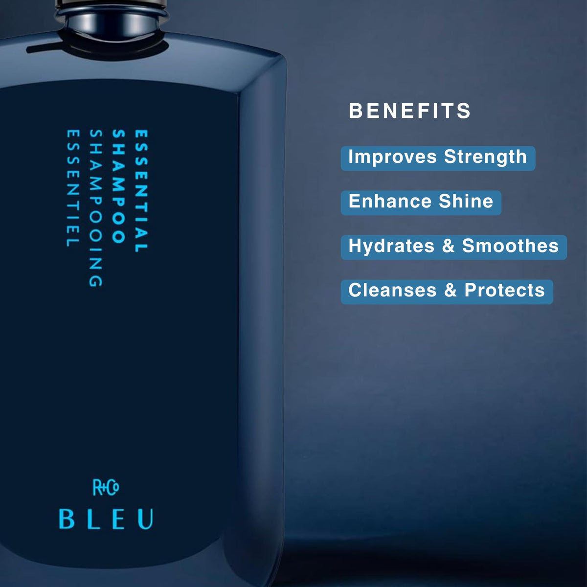 Black R+Co BLEU ESSENTIAL Shampoo