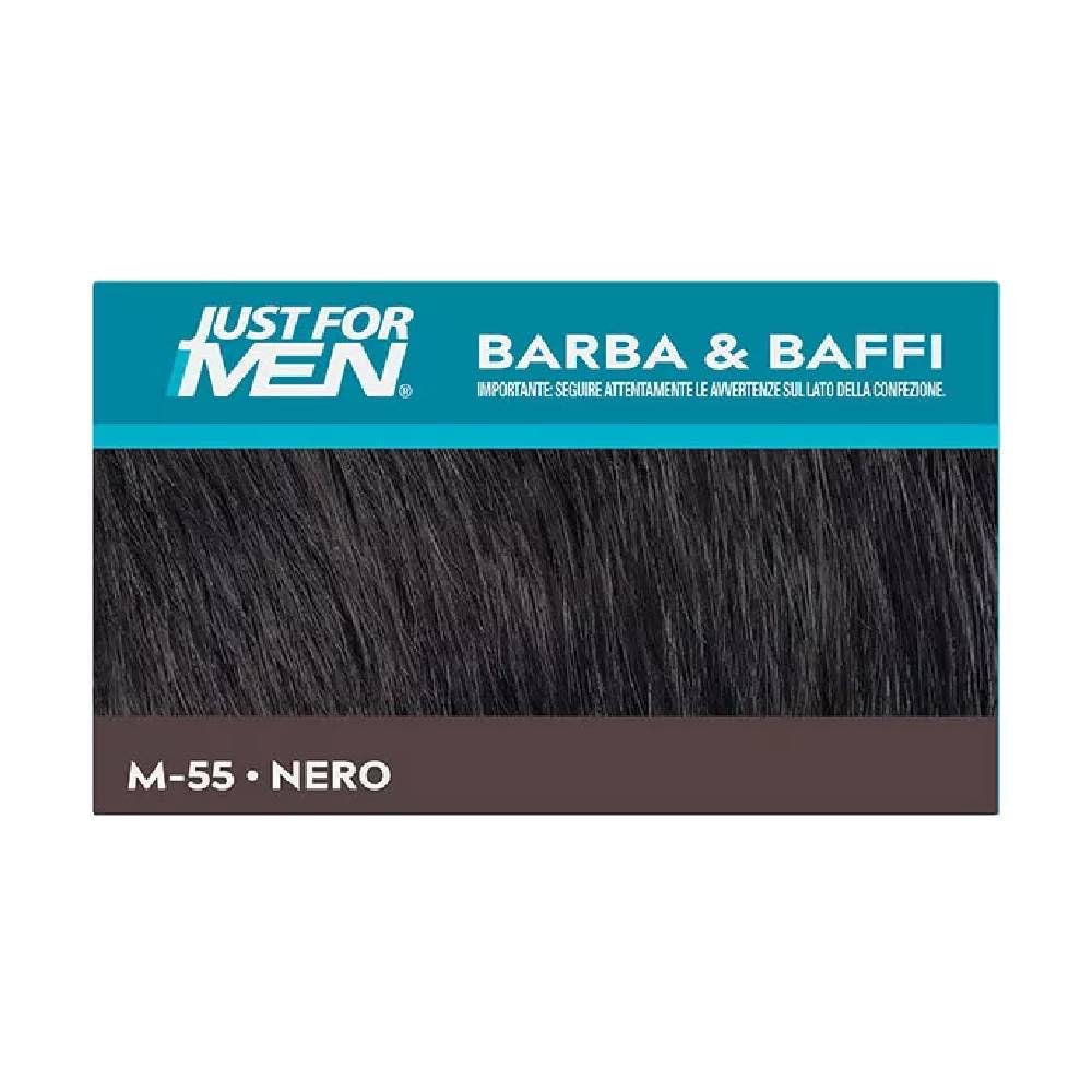 Dark Slate Gray JUST FOR MEN Color Gel Mustache & Beard M-55 Real Black 1 Each (Pack of 6)
