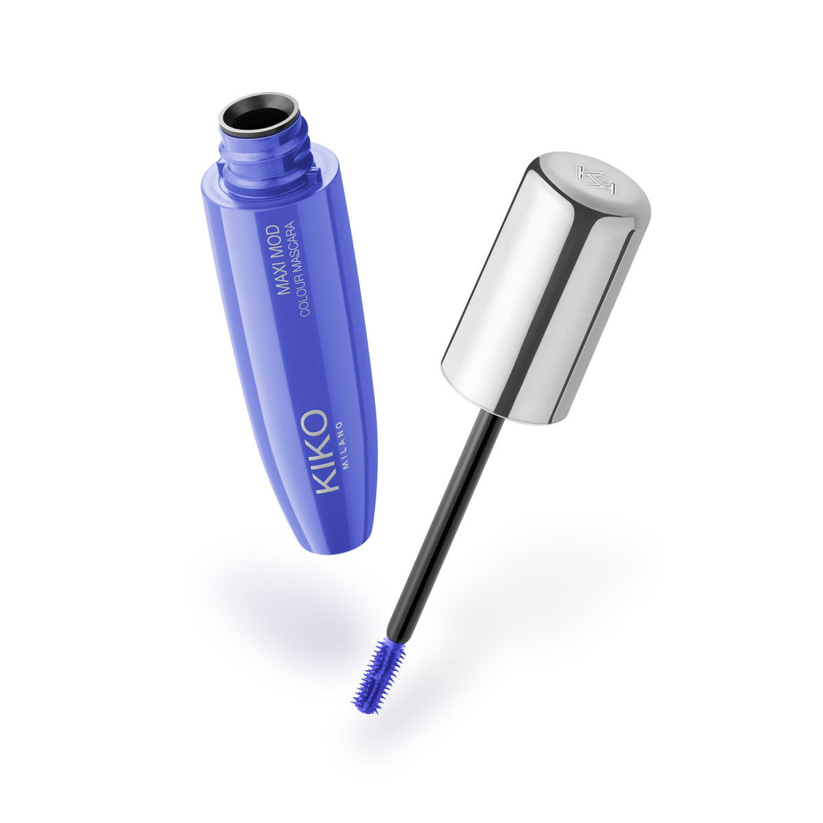 White Smoke KIKO Milano Maxi Mod Colour Mascara, 01 Electric Blue