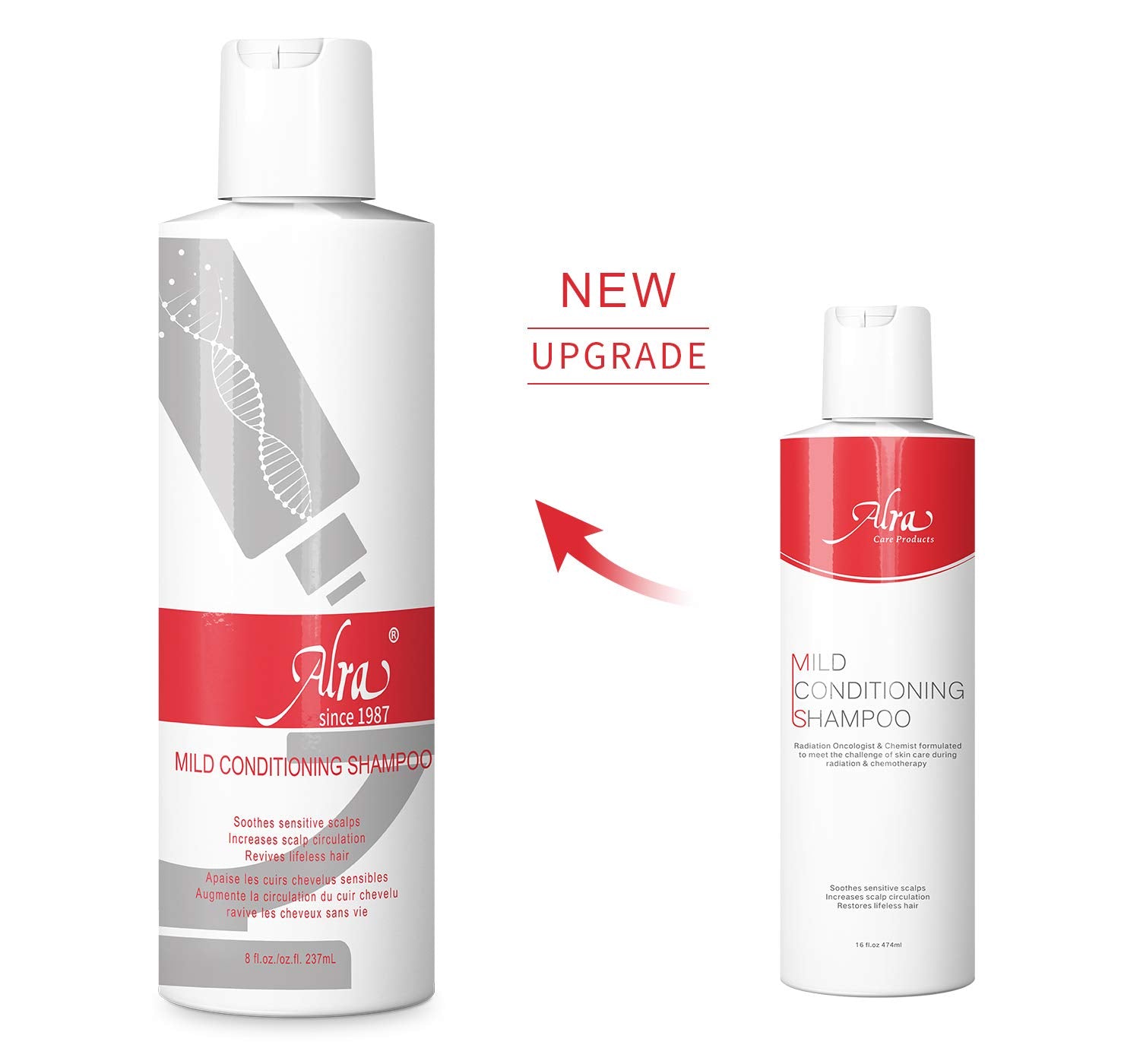 White Smoke Alra - Mild Conditioning Shampoo - Gentle Cleanser and Conditioner for Cancer Patients During and After Radiation and Chemotherapy - Improves Fragile Hair - Promotes Growth (8oz)