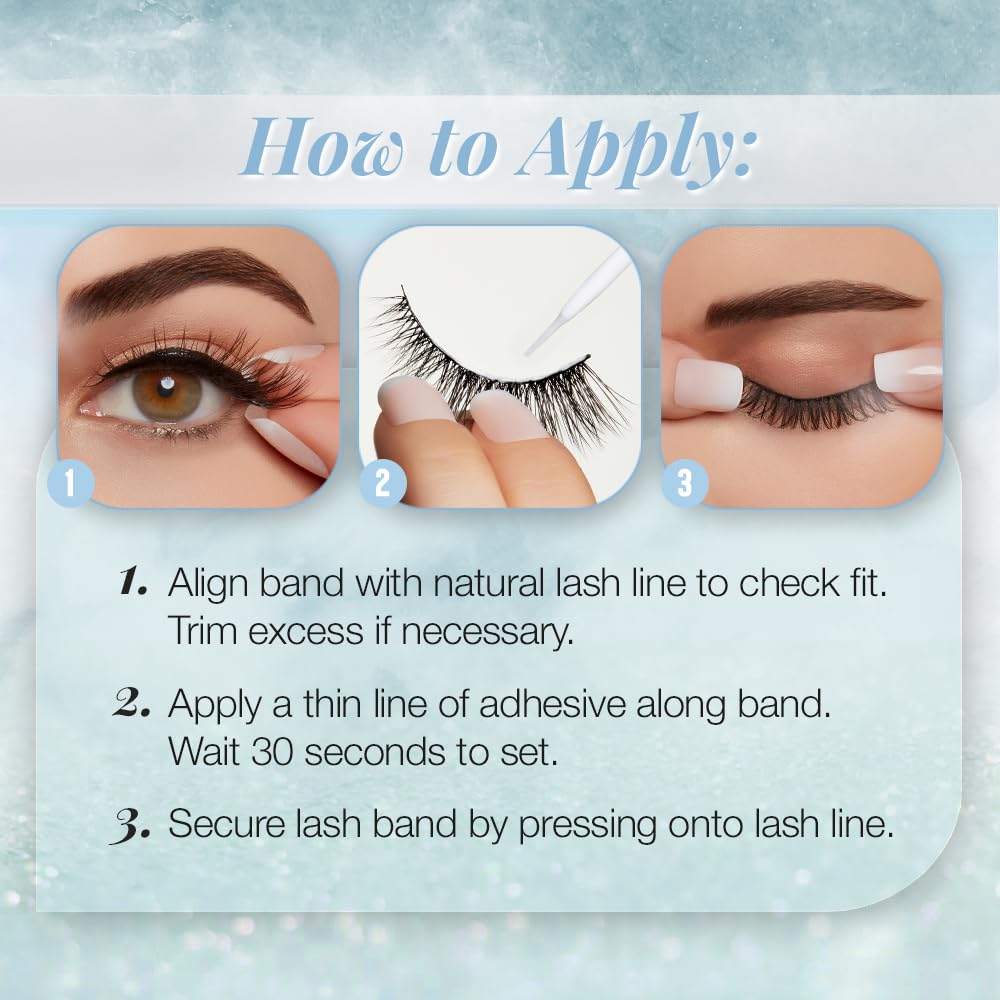 Lavender Ardell Light As Air 523 Lashes, 4 Pairs in a Pack
