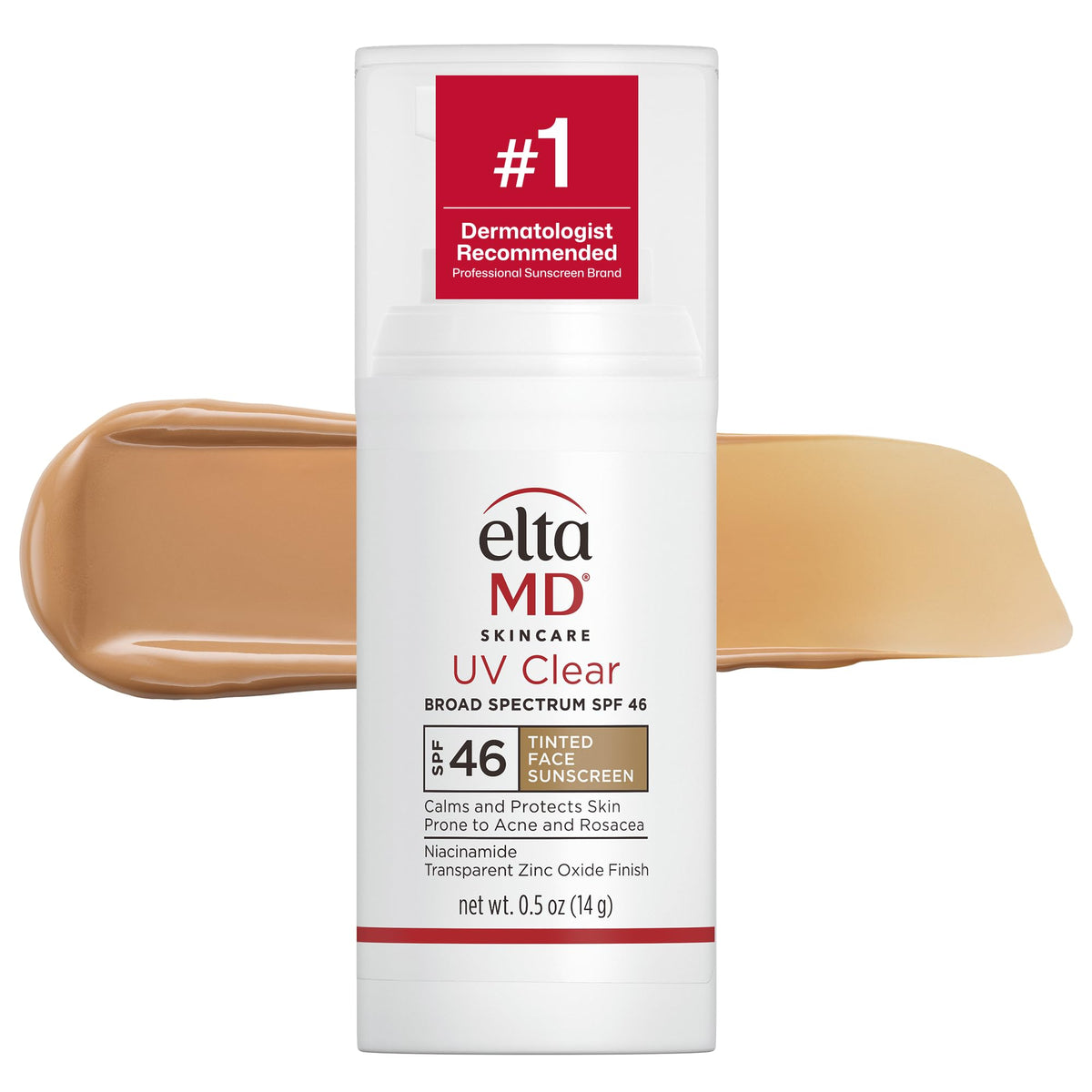 White Smoke EltaMD UV Clear Blemish-Prone and Oil Balancing, Untinted, SPF 50, 0.5 oz