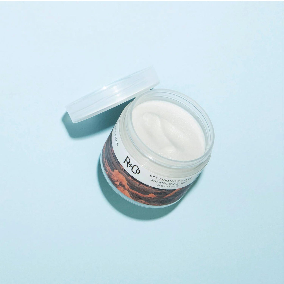 Lavender R+Co BADLANDS Styling Paste, Relative Paradise Scent