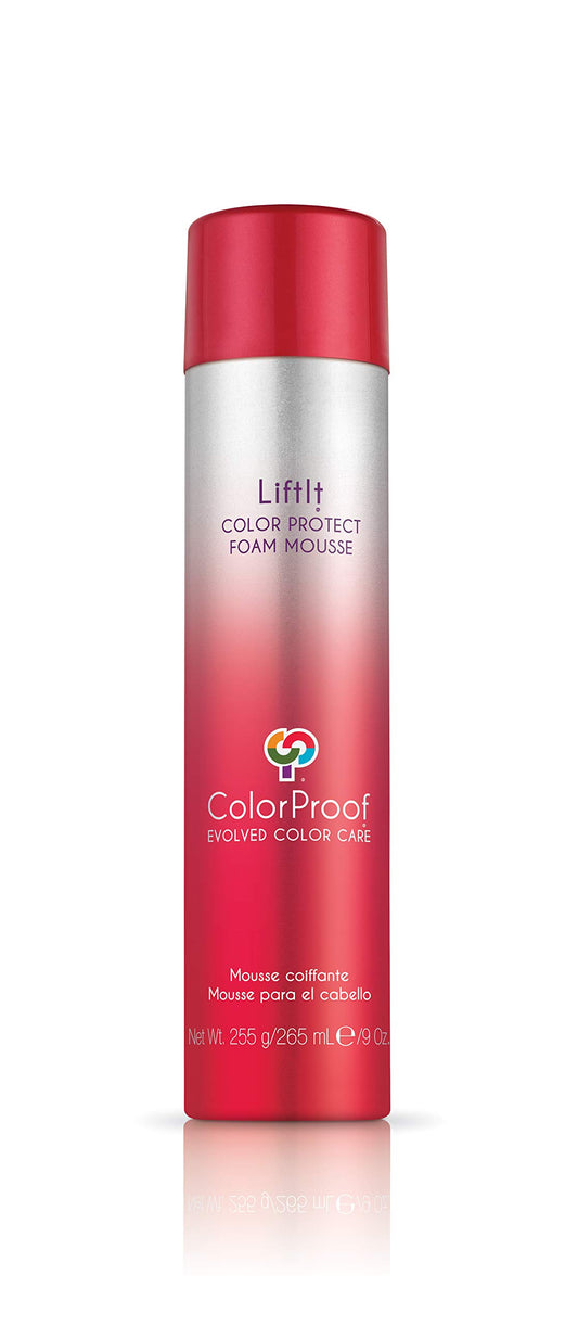 Maroon ColorProof LiftIt Color Protect Mousse - Color-Safe, Vegan, Sulfate-Free, Salt Free, Root Lift, Volumizing, Unisex - Professional Hair Product