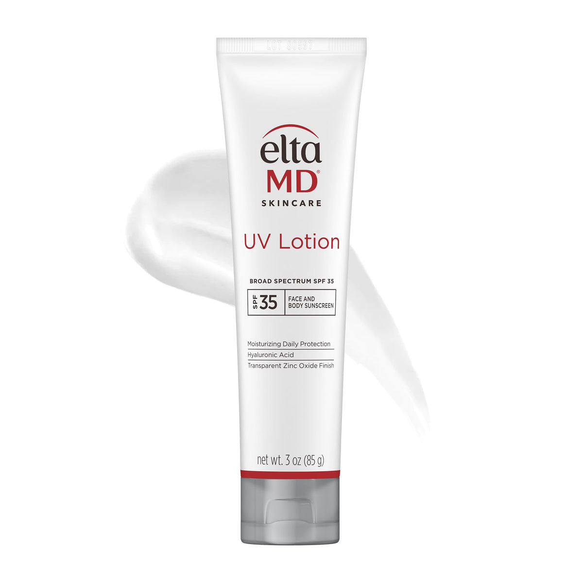 White Smoke EltaMD UV Lotion, Moisturizing Sunscreen for Face and Body, SPF 35