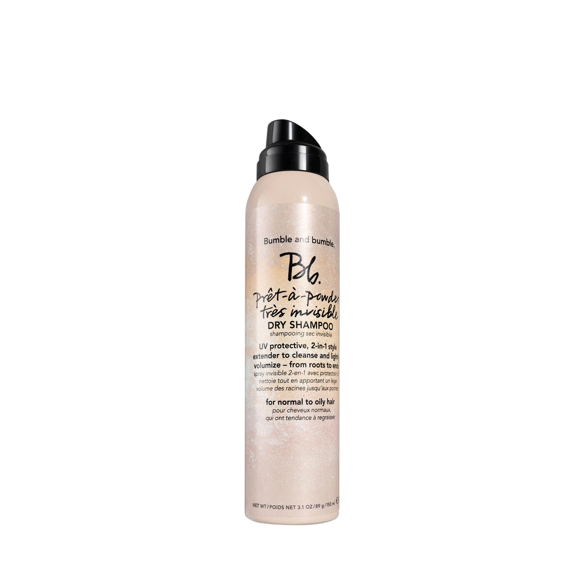Gray Bumble and bumble. Prêt-à-powder Très Invisible Volumizing Dry Shampoo | Lightly Volumizing, UV Protective + Absorbs Oil | Style Extender | For Fine to Medium Wavy, Straight Hair Types, 3.1 Ounce
