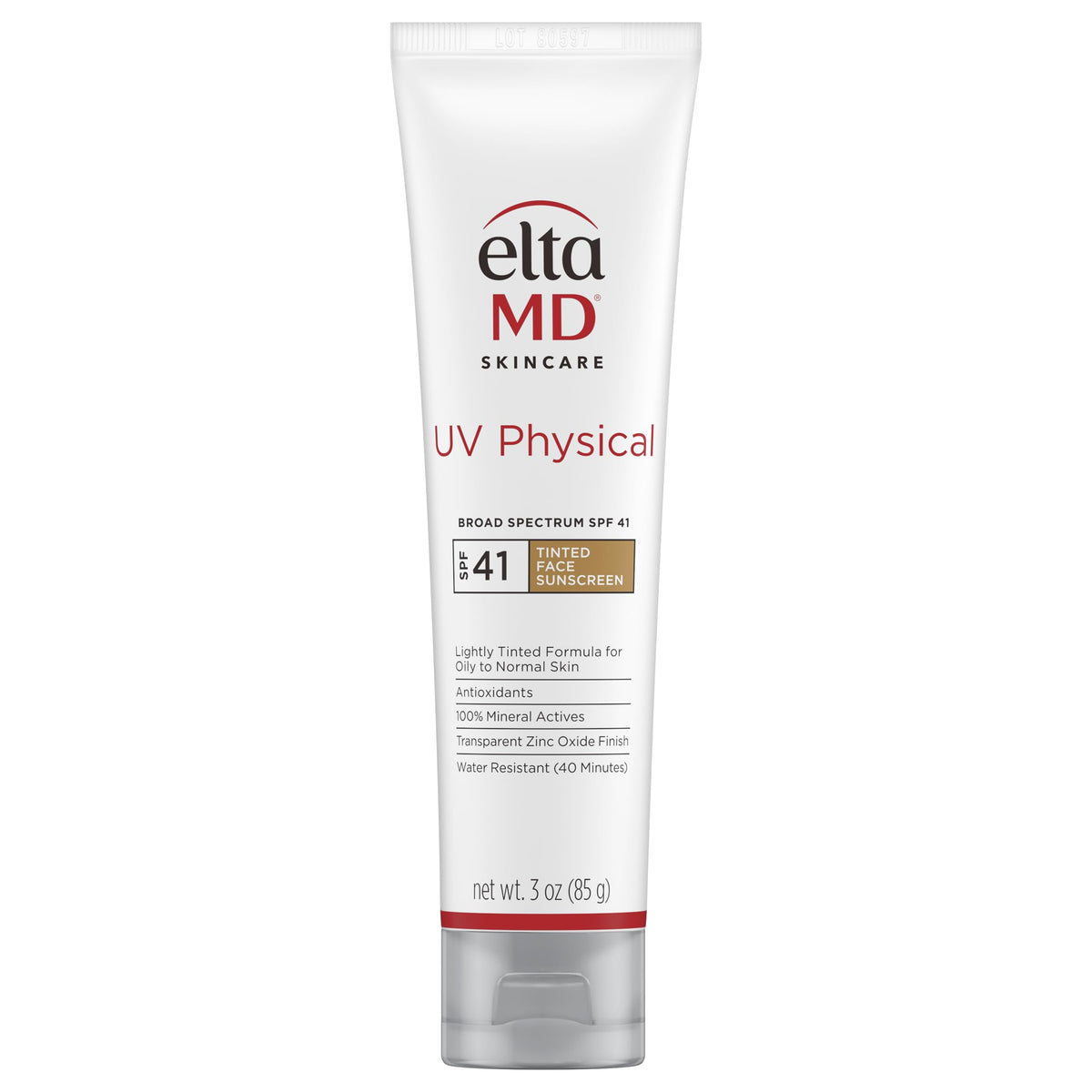White Smoke EltaMD UV Physical Rosy Tinted 100% Mineral Face Sunscreen, SPF 40, 1.7 oz