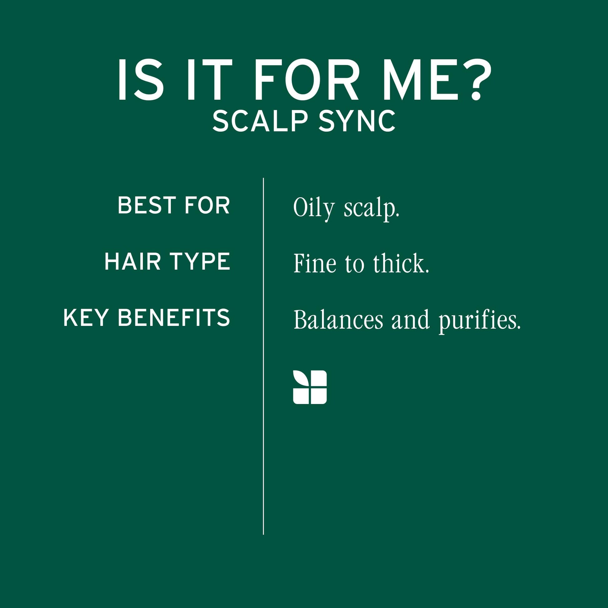 Dark Slate Gray Biolage Scalp Sync Clarifying Shampoo - Residue & Buildup Remover, For Oily Scalp, Fermented Tea & Glycolic Acid, Vegan & Paraben-Free
