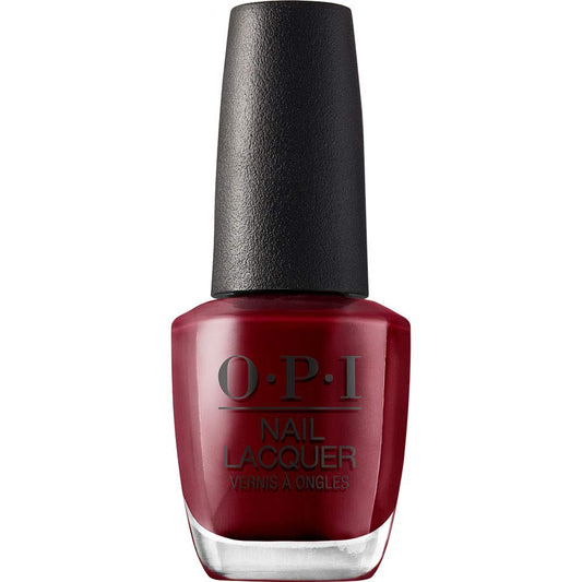 White Smoke OPI Nail Lacquer We the Female | Opaque Dark Red Crème Chip Resistant Nail Polish | Washington DC Collection