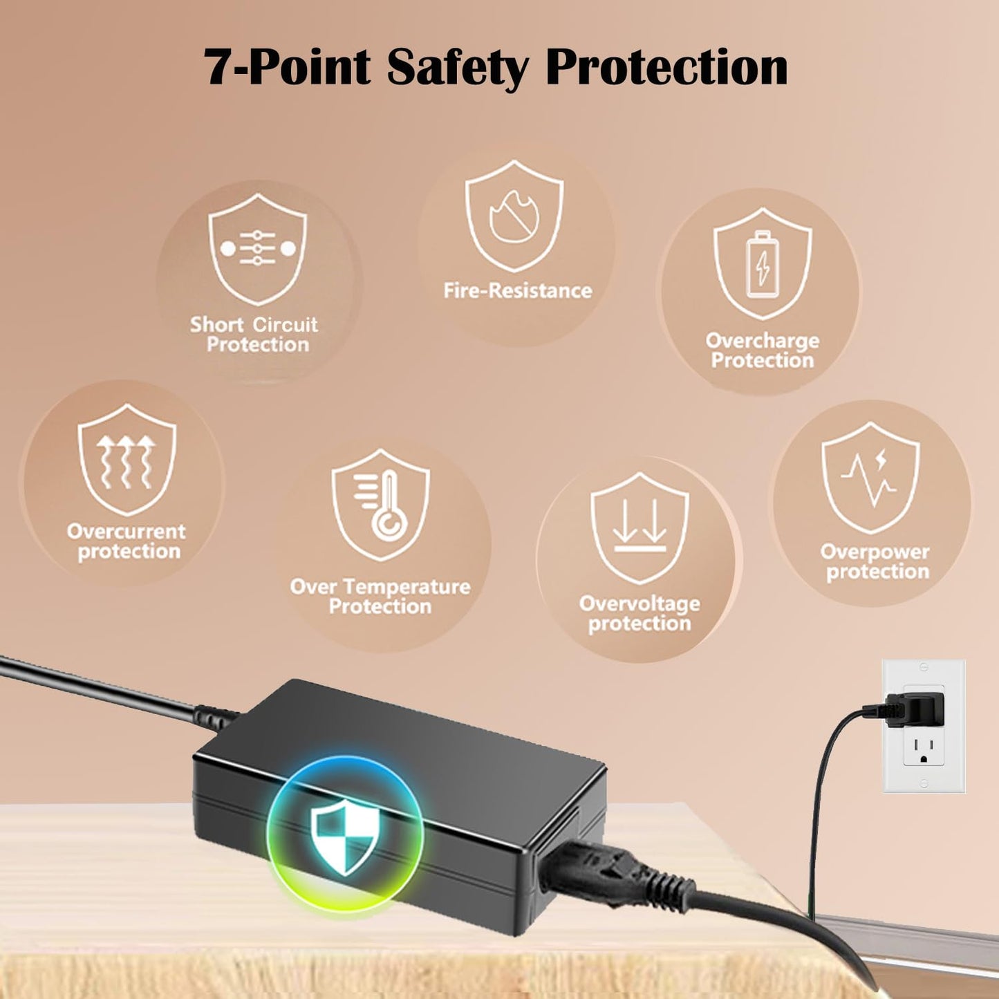Tan Metasources 28V AC/DC Adapter Compatible with O.P.I. Model PMW280200 PMW 280200 OPI Professional Class 2 Transformer 28VDC 2A 58W Power Supply Cord Charger