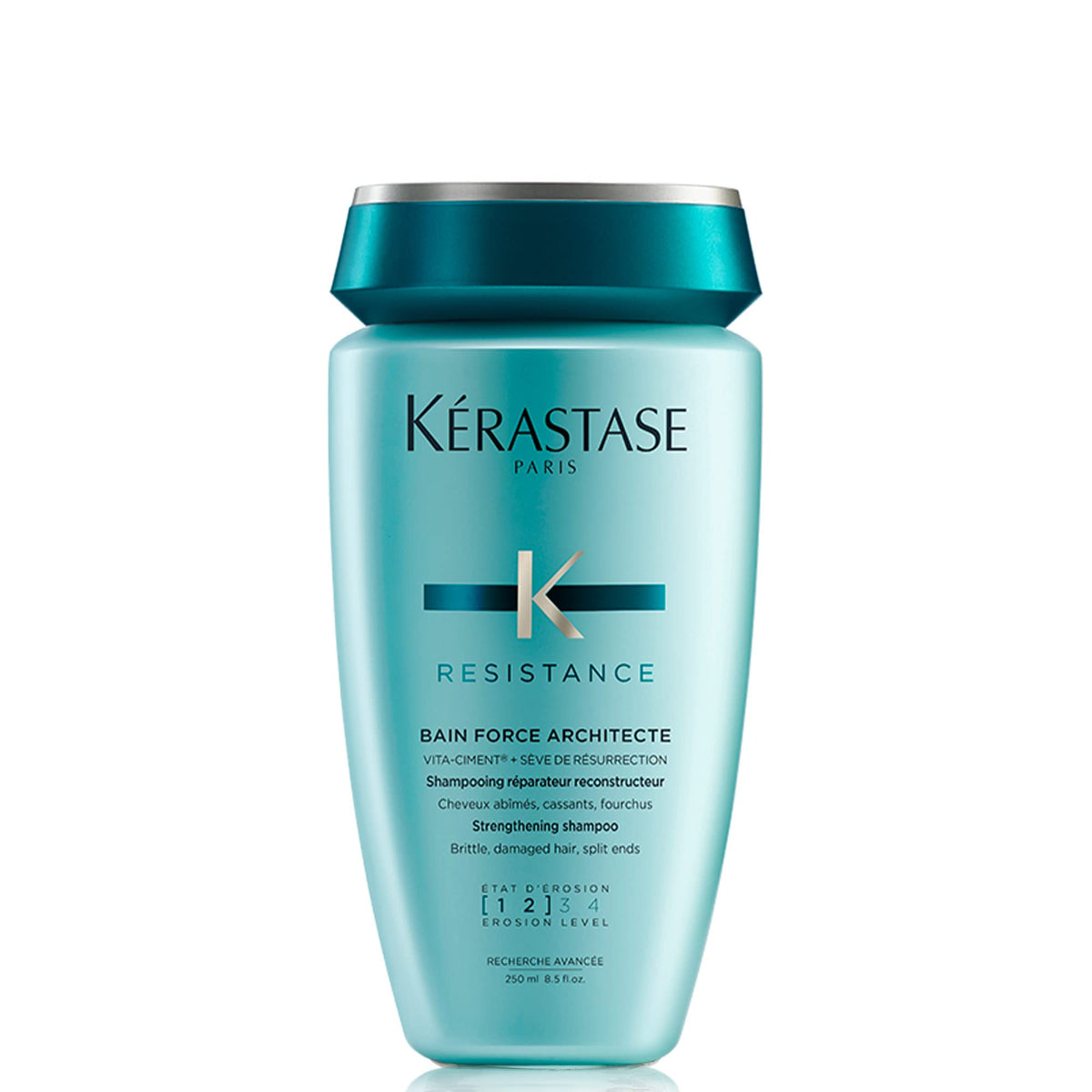 White Smoke KERASTASE Resistance Shampoo for Damage from Heat Styling, 16.9 Fl Oz