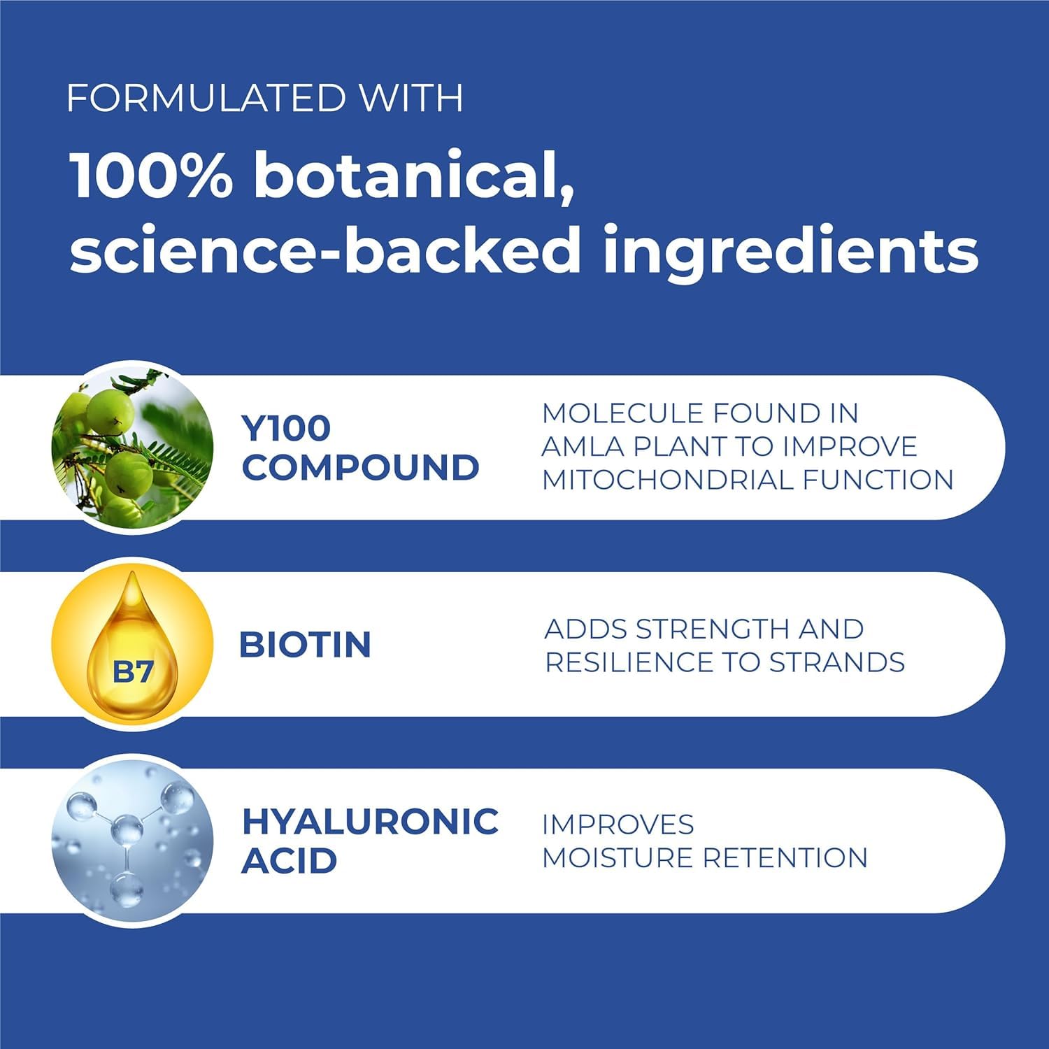 Dark Slate Blue BosleyMD Men’s Revive + Densifying Treatment Foam – Drug-Free Hair Thinning Treatment with YuvaBio® Y100™, Biotin & Pumpkin Seed Oil – 60-Day Supply, 2.11 oz