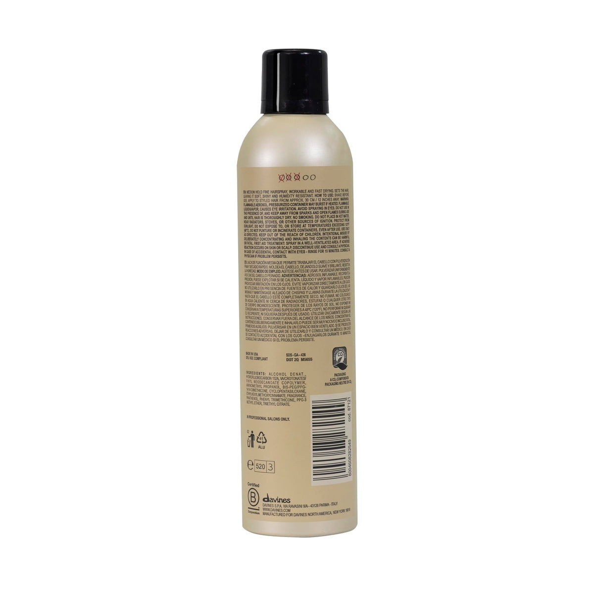 Rosy Brown Davines This Is A Medium Hair Spray