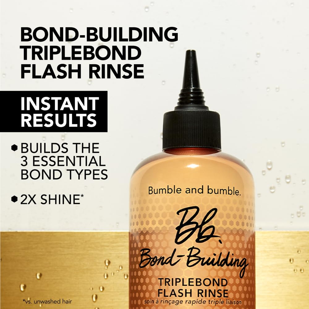 Lavender Bumble and bumble. Bond-Building TripleBond Flash Rinse For Damaged Hair | Strengthens and Adds 2x Shine | For Damaged Fine to Medium Curly, Wavy, Straight Hair Types