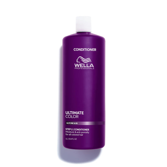 Midnight Blue Wella Professionals Ultimate Color Conditioner | Moisturizing, Anti-Porosity Formula | Hair Color Vibrancy | For All Color-Treated Hair | 33.8 Fl Oz | 1L