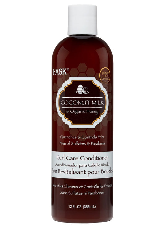 Black Hask Curl Care Coconut Milk & Honey Conditioner, 12 Ounce
