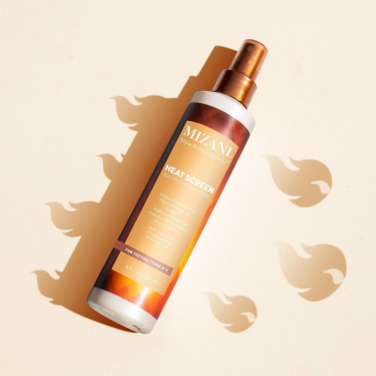 Antique White Mizani Style Shifter Heat Screen Heat Protectant Spray – For Curly Hair