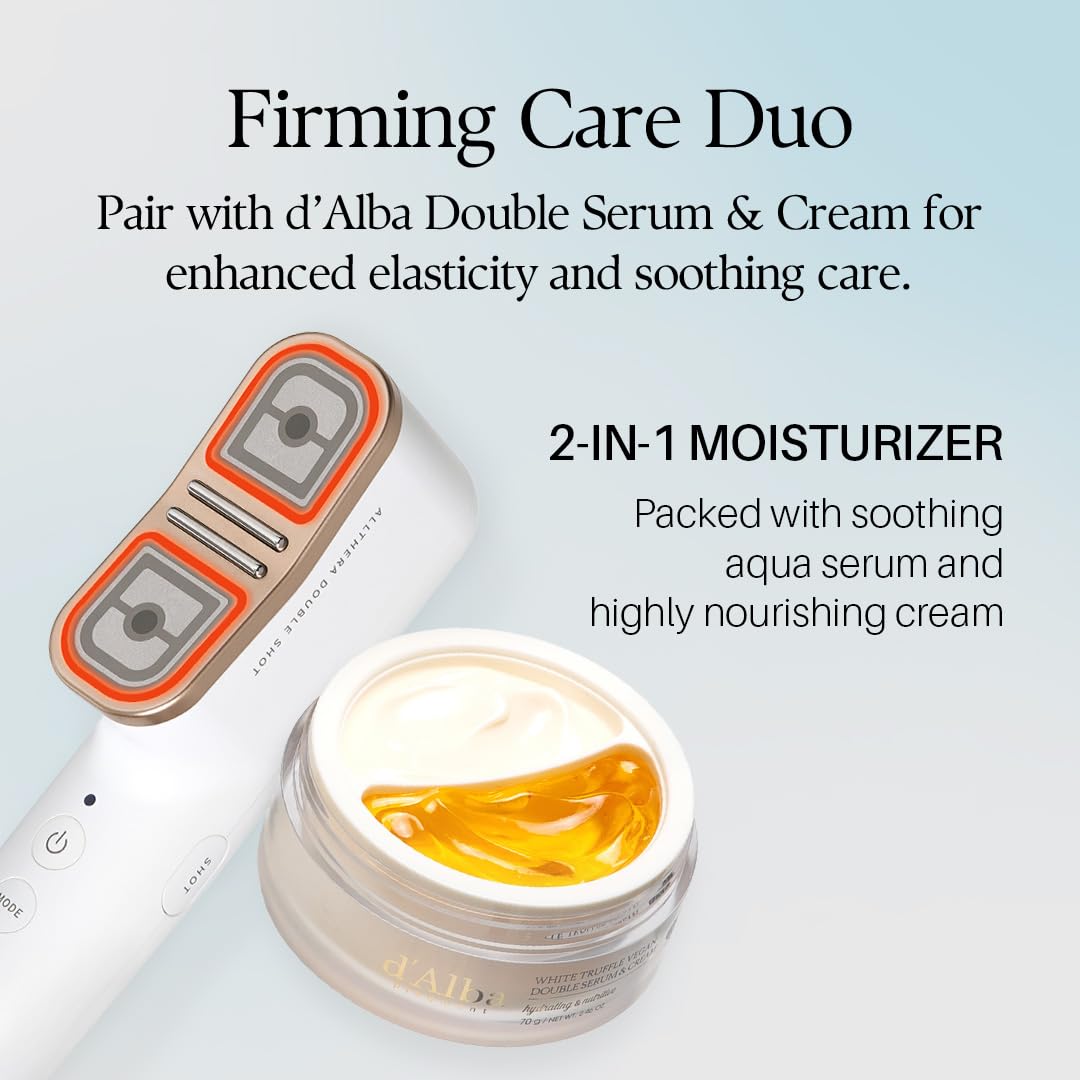 Lavender d’Alba Allthera Double Shot Beauty Massager | 3-Mode Facial Beauty Massager | Face & Body Care | Korean Skincare Tool